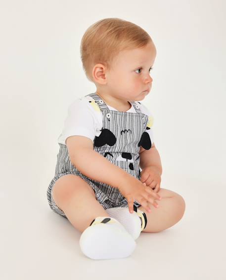 Bébé-Ensemble-Ensemble en tricot pour bébé à rayures