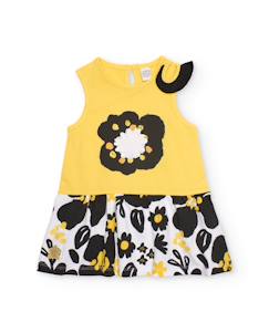 Bébé-Robe, jupe-Robe en maille pour fille avec détail à l’épaule