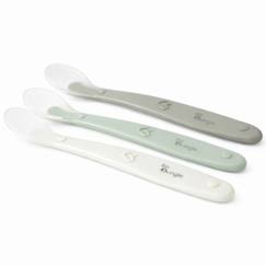 Puériculture-Lot de 3 cuillères bébé en silicone