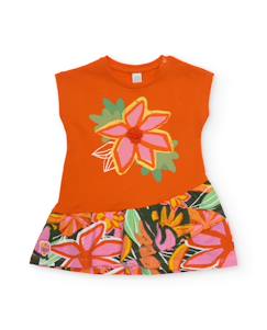 -Robe fille en maille avec détail texturé