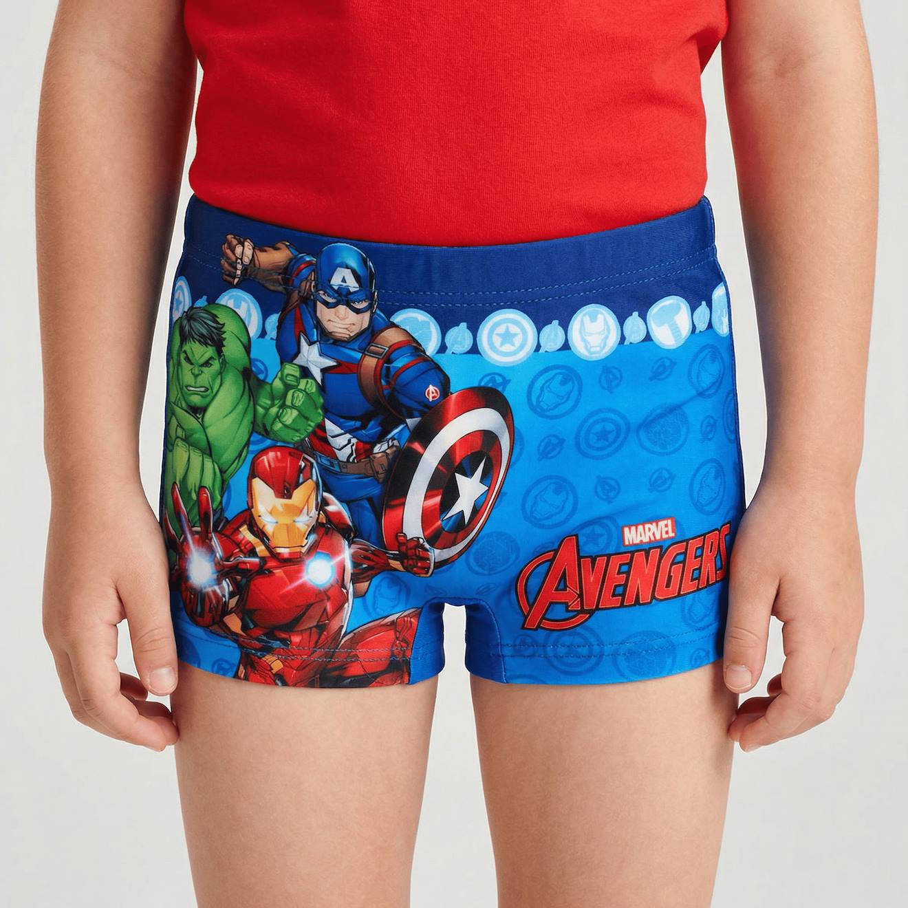 Boxer De Bain Garçon Avengers Bleu