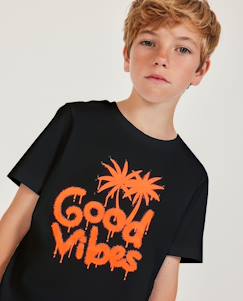 T-shirt garçon en maille avec effet peinture  - vertbaudet enfant