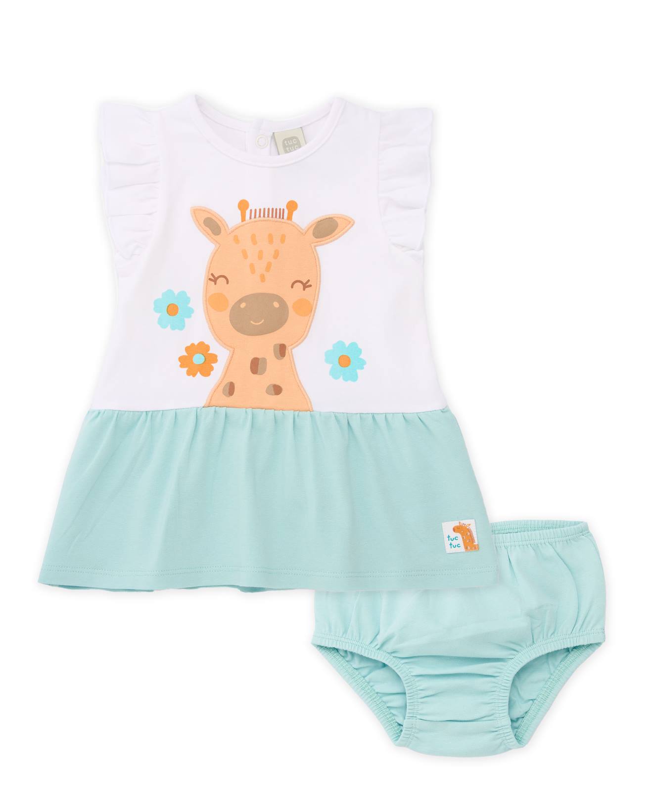 Robe Bb Avec Bloomer Avec Motif Girafes Blanc 22 €