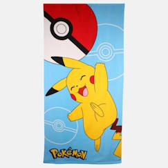Linge de maison et décoration-Linge de bain enfant-Serviette de plage garçon pokemon