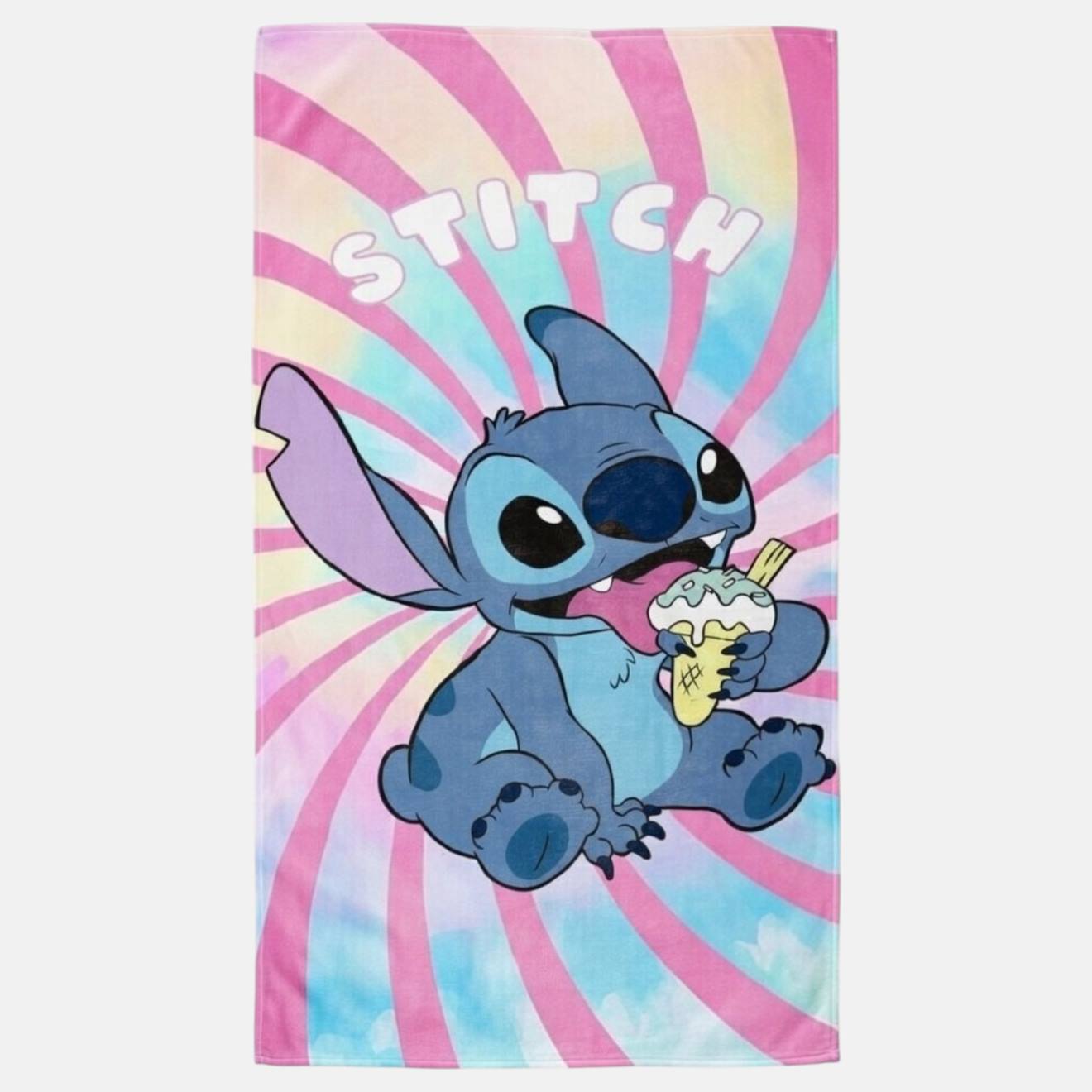 Unimodes Serviette de Plage Enfant Lilo & Stitch Rose