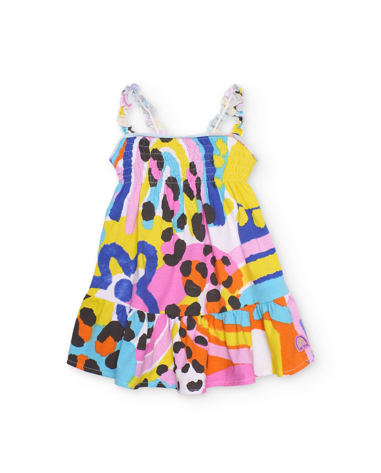 Robe Pour Fille En Maille Avec Corsage Fronc Blanc 20 €