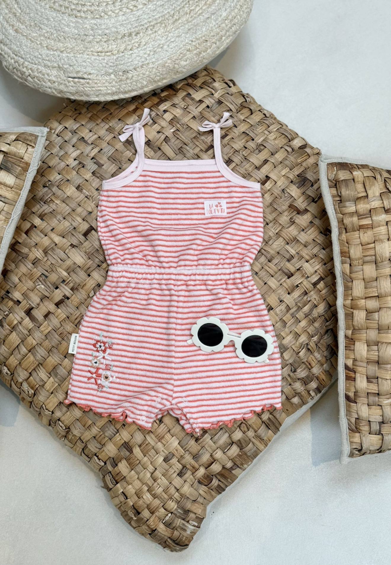 Combishort Bébé En Éponge Saona Rose