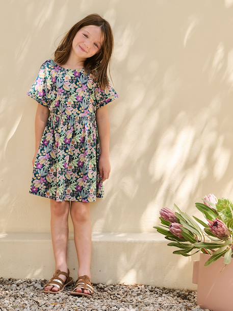 Fille-Robe fille imprimé fleurs