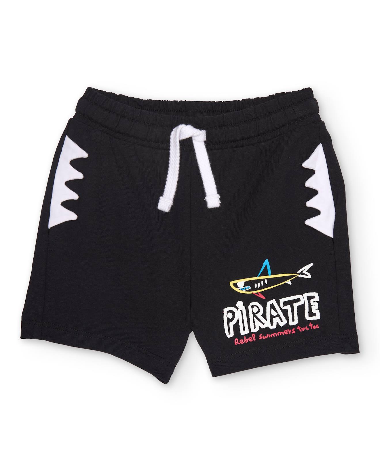 Bermuda En Maille Pour Garon Avec Empicements Latraux Noir 13 €