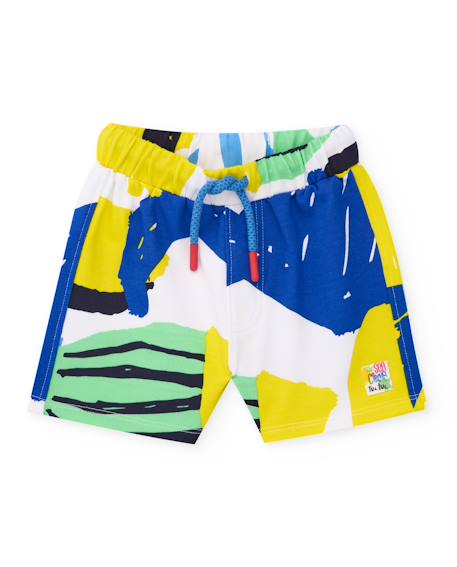 Bermuda en coton pour garçon avec taille élastiquée  - vertbaudet enfant