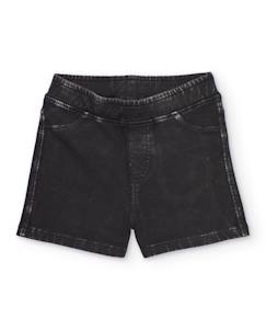 -Short fille en maille effet délavé