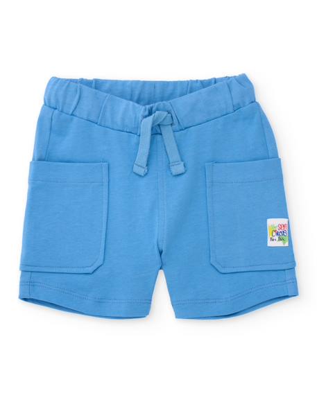 Bébé-Short-Bermuda garçon en maille avec poches avant