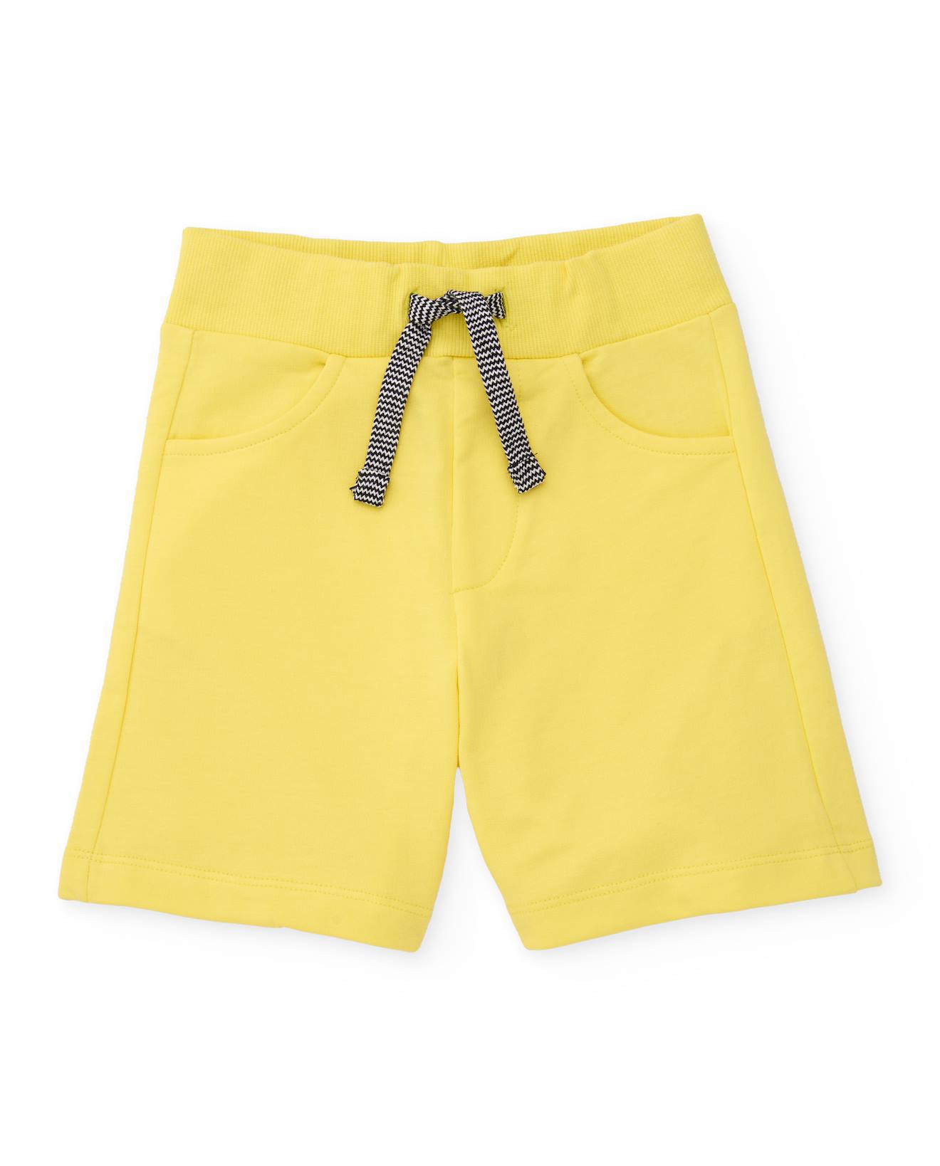 Bermuda Garon En Maille Avec Poches Latrales Jaune 10 €