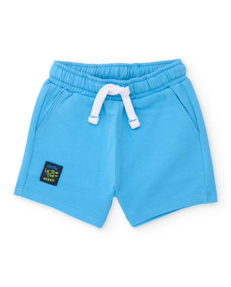 Bébé-Short-Bermuda garçon en coton avec poches avant