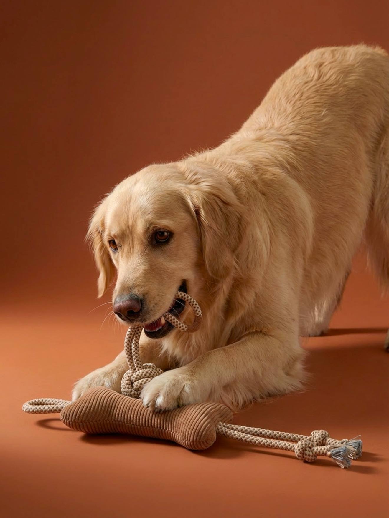 Lot jouets chien noisette