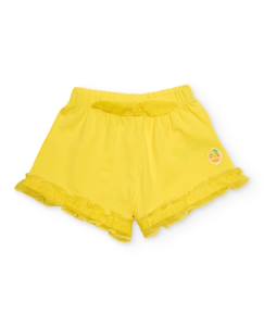 Short fille en coton avec volants au bas  - vertbaudet enfant