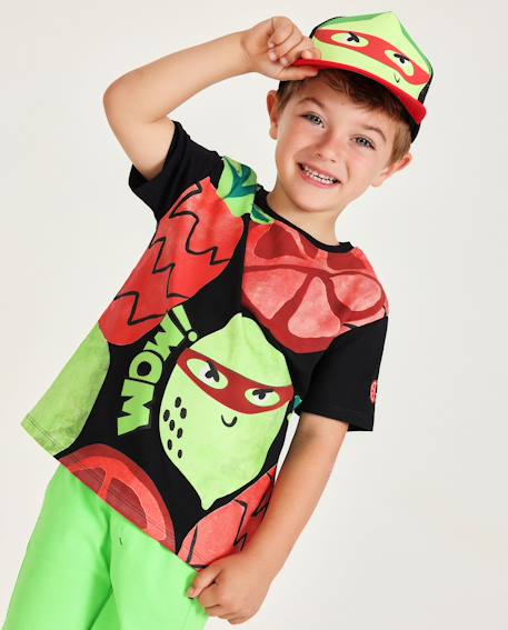Garçon-T-shirt garçon en maille avec motif de fruits