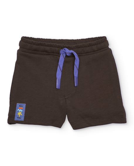 Bébé-Short-Bermuda garçon en maille avec cordon contrasté