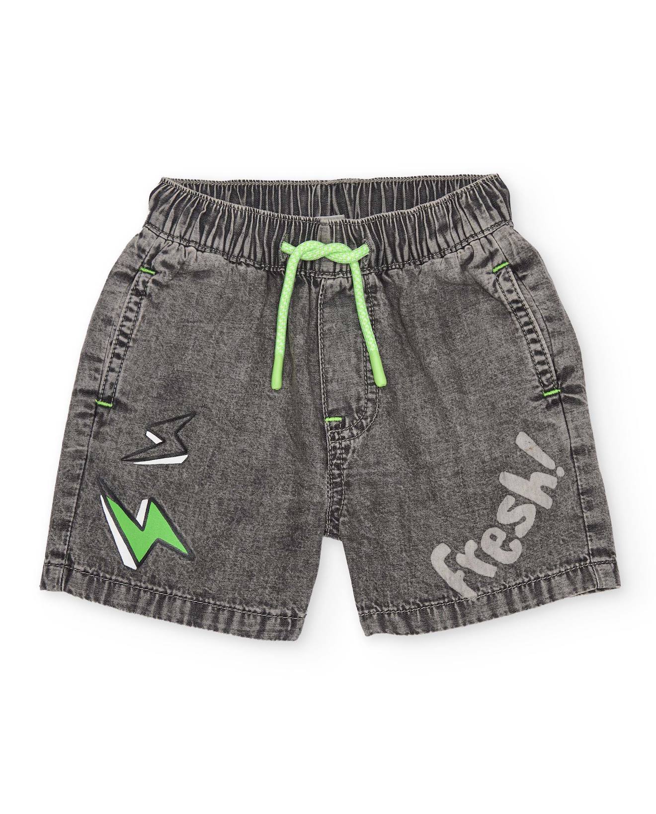 Bermuda Garon En Denim Effet Dlav Gris 22 €