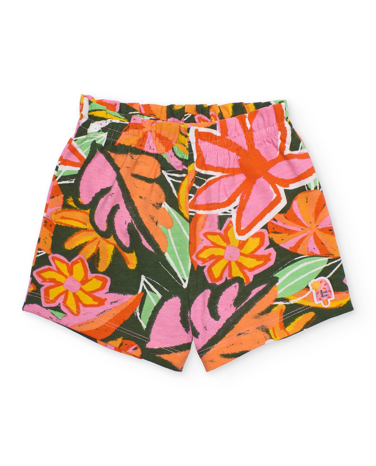 Short Fille En Coton Et Tissu Lger Orange 13 €