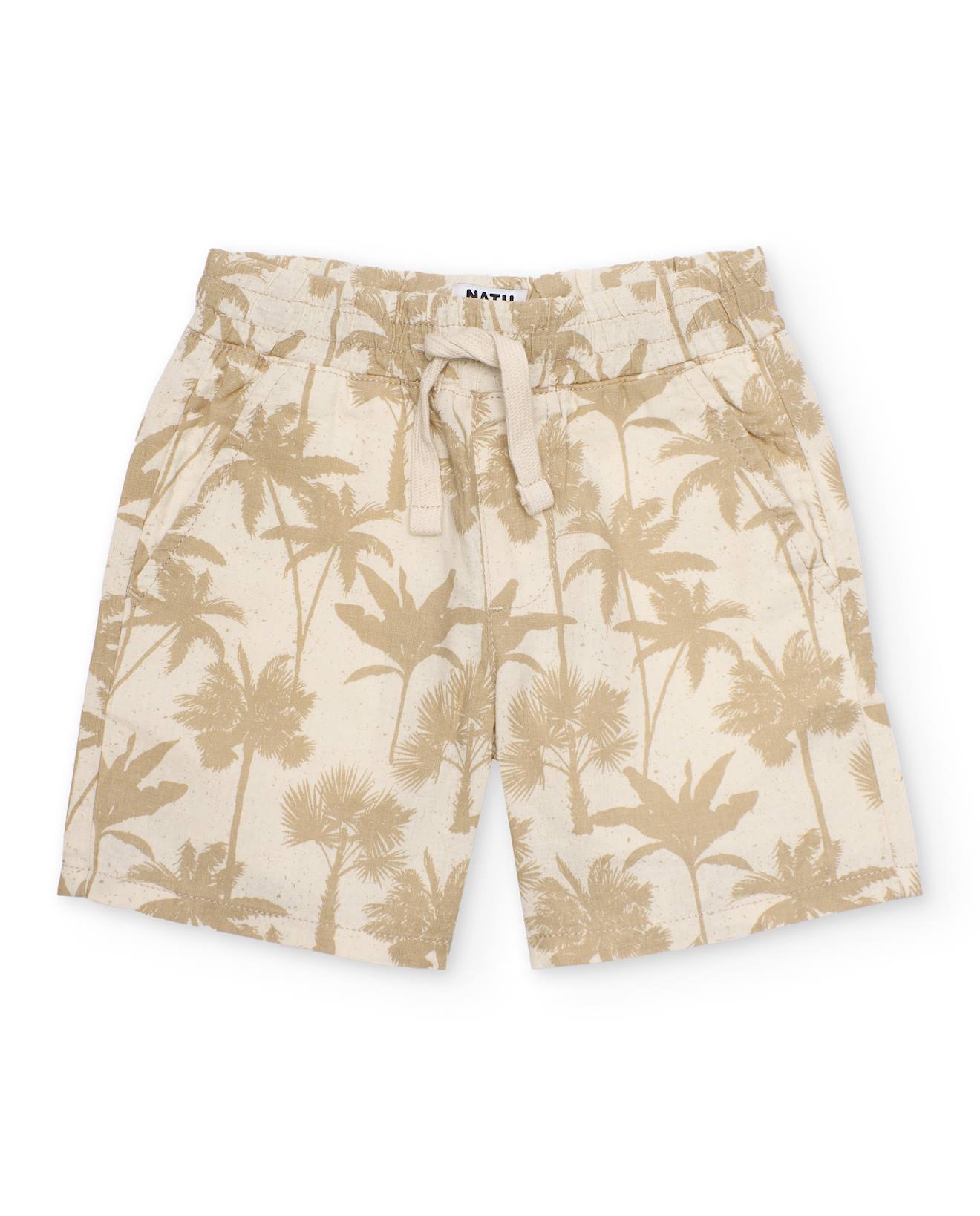 Bermuda Garon En Tissu Tiss Avec Imprim Palmiers Beige 21 €