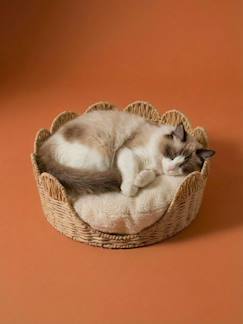 Panier animal feston avec coussin sherpa  - vertbaudet enfant
