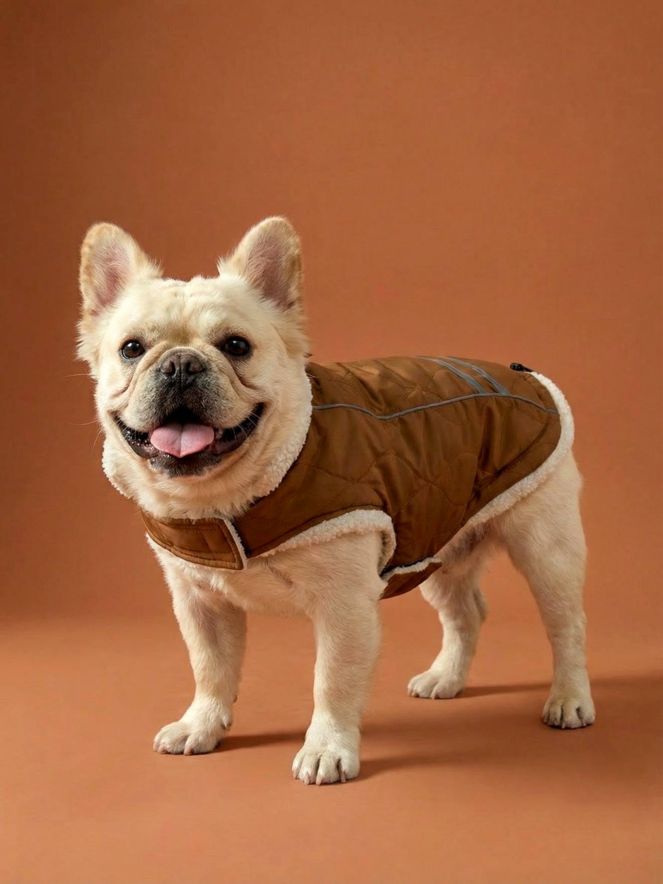 Manteau imperméable chien caramel