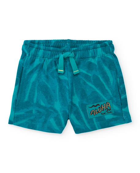Bébé-Short-Bermuda garçon en coton avec poches latérales