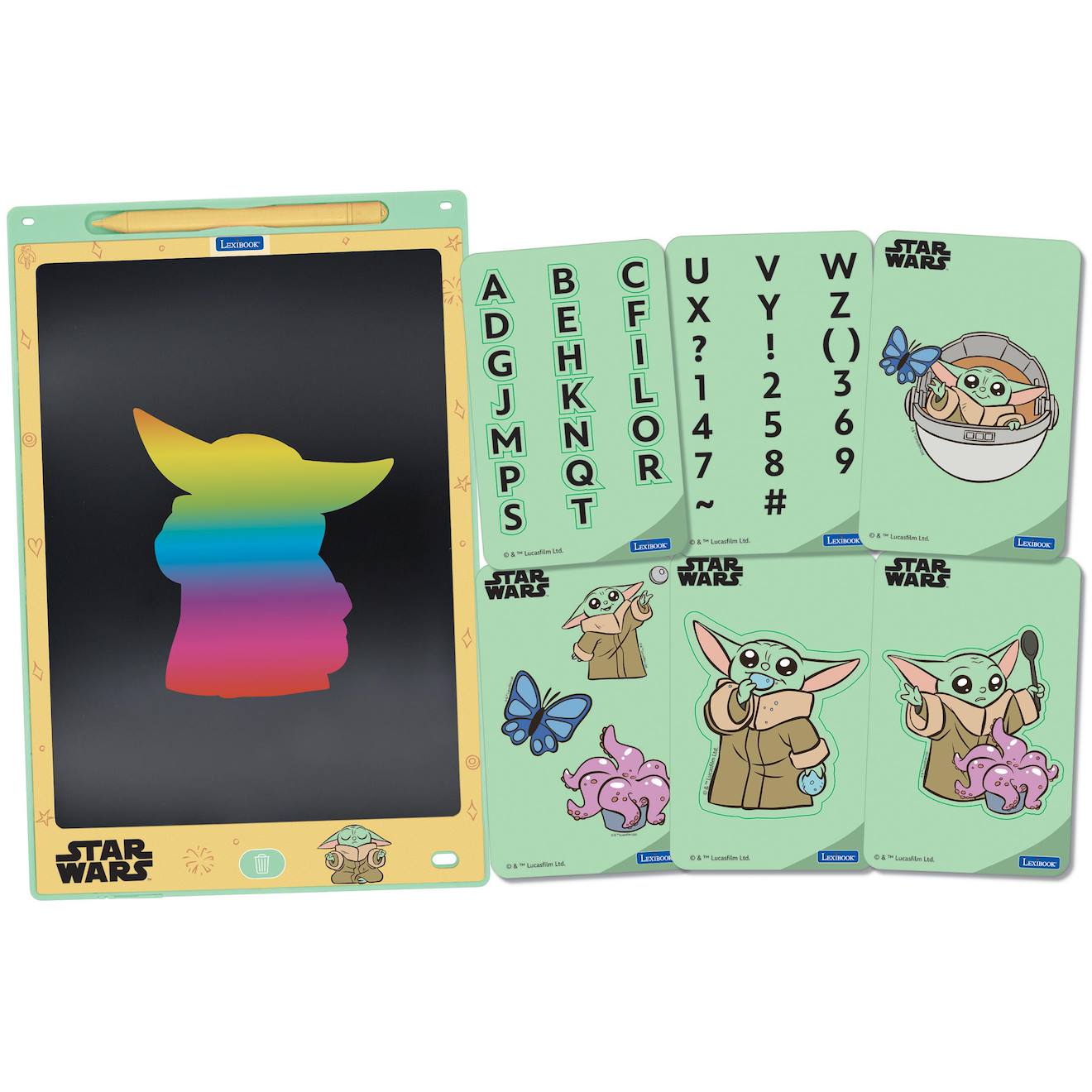 Lexibook Tablette à Dessins Électronique Multicolore Star Wars Vert