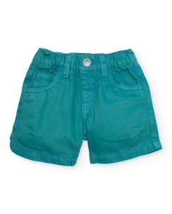 Bermuda garçon en coton avec taille élastiquée  - vertbaudet enfant