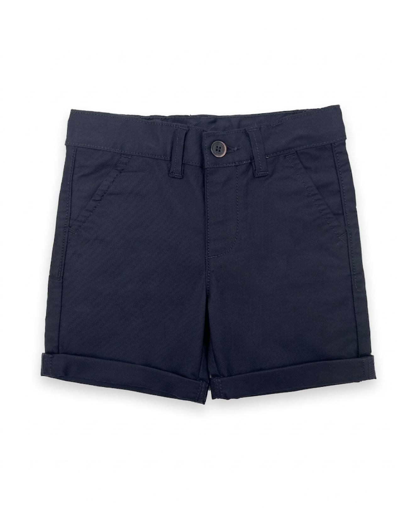 Bermuda Pour Garon En Tissu Chane Et Trame Avec Poches Latrales Bleu 16 €