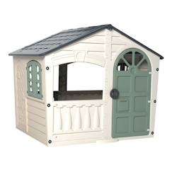 Jouet-Jeux de plein air-Aires de jeux-Cabane enfant avec balcon et fenêtres ouvrantes – maisonnette de jardin – dès 18 mois