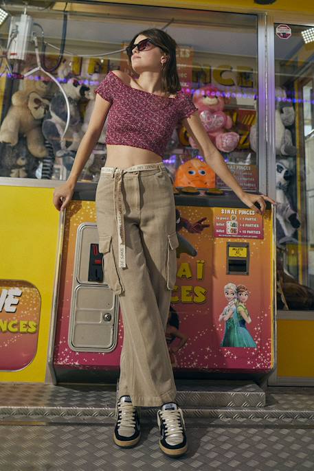 Fille-Pantalon-Pantalon droite sienagi