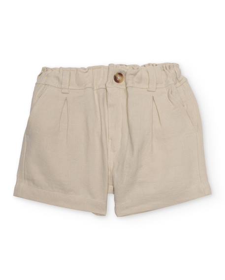 Bermuda garçon en tissu uni et léger  - vertbaudet enfant