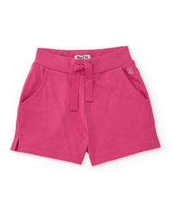 -Short fille en maille avec poches latérales