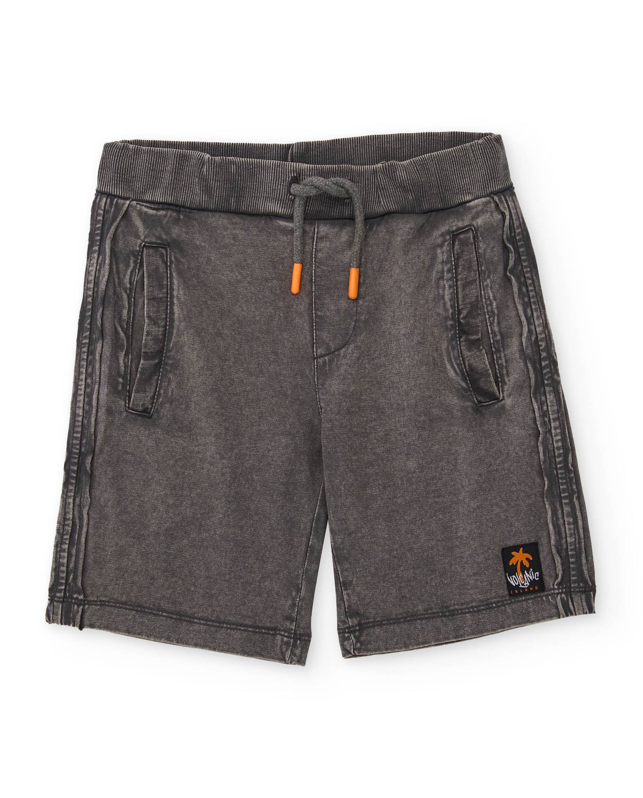 Bermuda Garon En Maille Avec Effet Dlav Gris 19 €