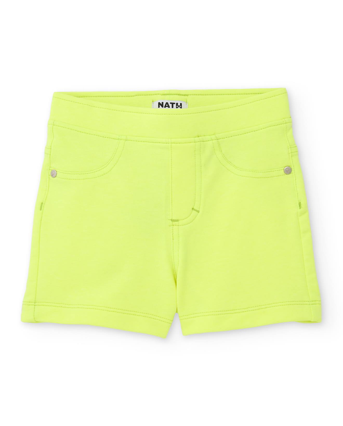 Short Fille En Maille Avec Tissu Extensible Jaune 13 €
