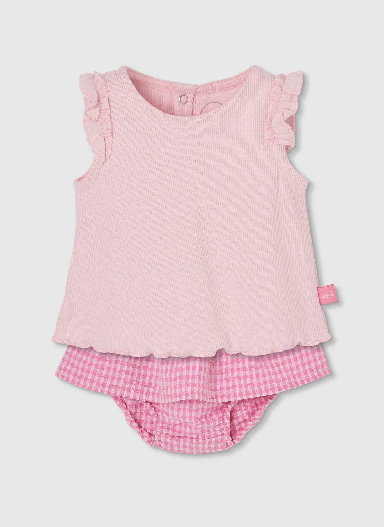 Ensemble Bébé Coton Rose