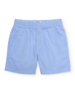 Bermuda garçon en tissu tissé avec taille élastique  - vertbaudet enfant