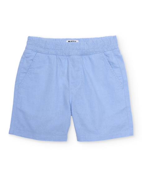 Garçon-Short-Bermuda garçon en tissu tissé avec taille élastique