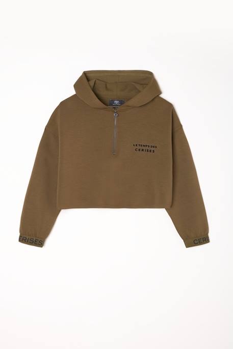 Fille-Pull, gilet, sweat-Sweat-Sweat-shirt capuche joiagi