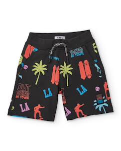 Bermuda garçon en maille avec motifs urbains  - vertbaudet enfant