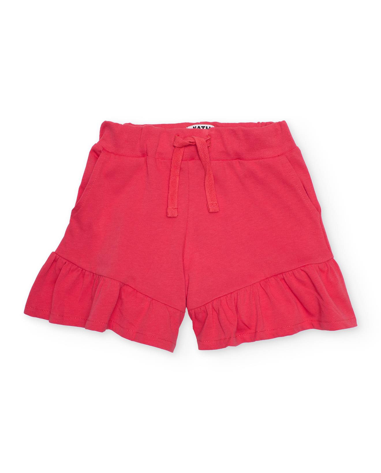 Short Fille En Coton Avec Taille lastique Rouge 13 €