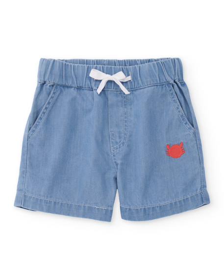 Bébé-Short-Bermuda garçon en denim léger