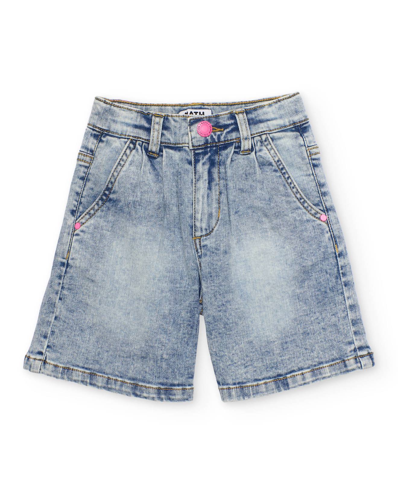 Pantalon Fille En Toile Et Denim Bleu 21 €
