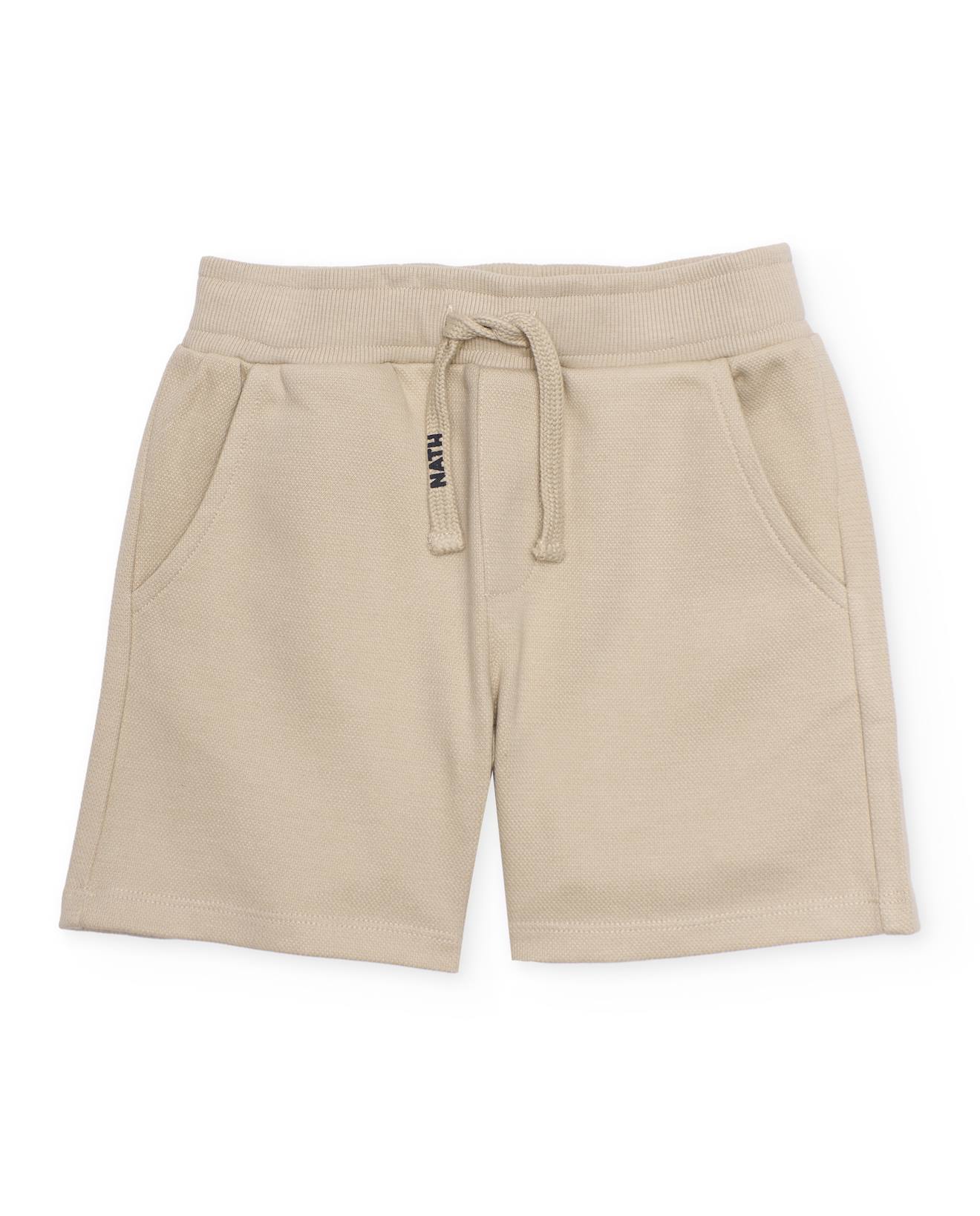 Bermuda Garon En Maille Avec Taille lastique Et Cordon De Serrage Beige 19 €