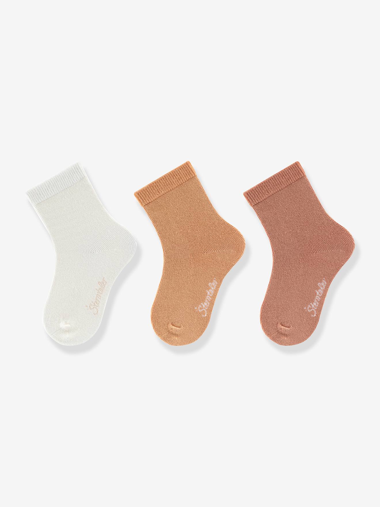 Lot de 3 paires de chaussettes unies enfant STERNTALER cannelle
