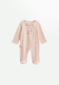 Pyjama bébé en velours ouverture zippée louison  - vertbaudet enfant