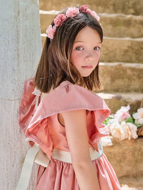 Couronne fleurs rose blush  - vertbaudet enfant