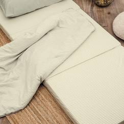-Matelas d'appoint pliant coton bio rayé